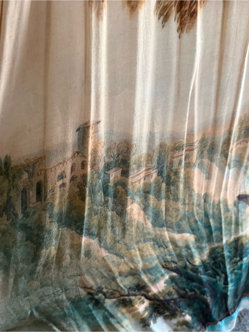 Scenic Green Maxi Dress with Nature Print - Picture 3 of 8